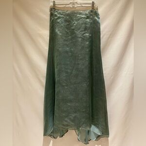 DKNY metallic floor-length skirt, NWT, sz 8